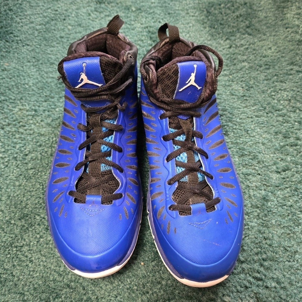 Jordan Mens 8 Super.Fly Game Royal/White-Deep Royal Blue-Black Basketball Shoes